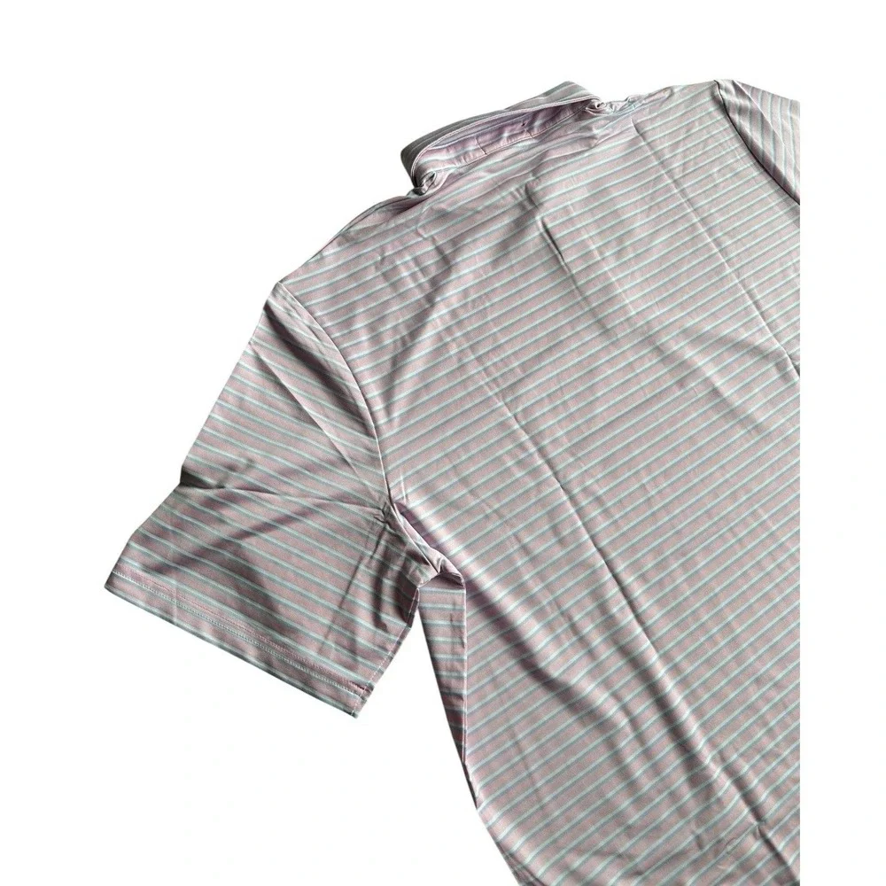RLX Ralph Lauren Performance Multi Color Golf Polo Shirt Men's Size 2XL Stripe